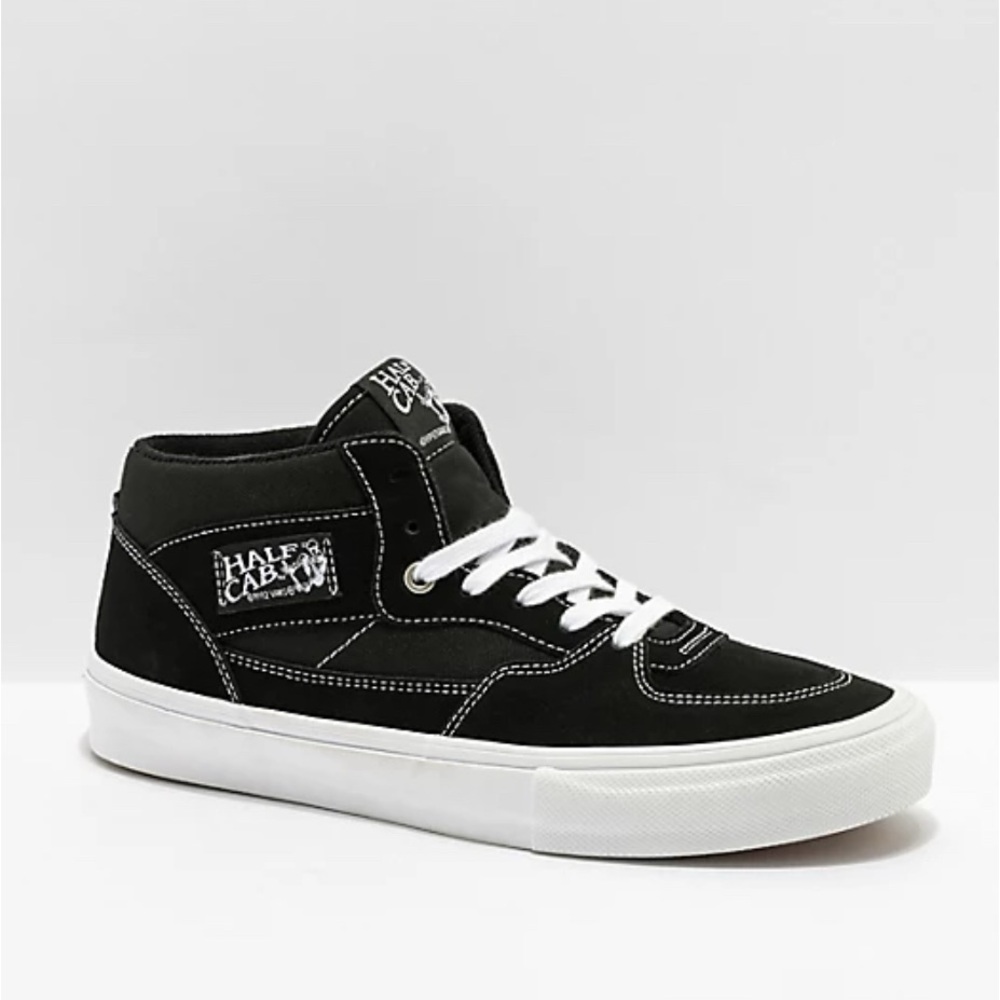 Vans Skate Half Cab Black & White Skate Shoes
